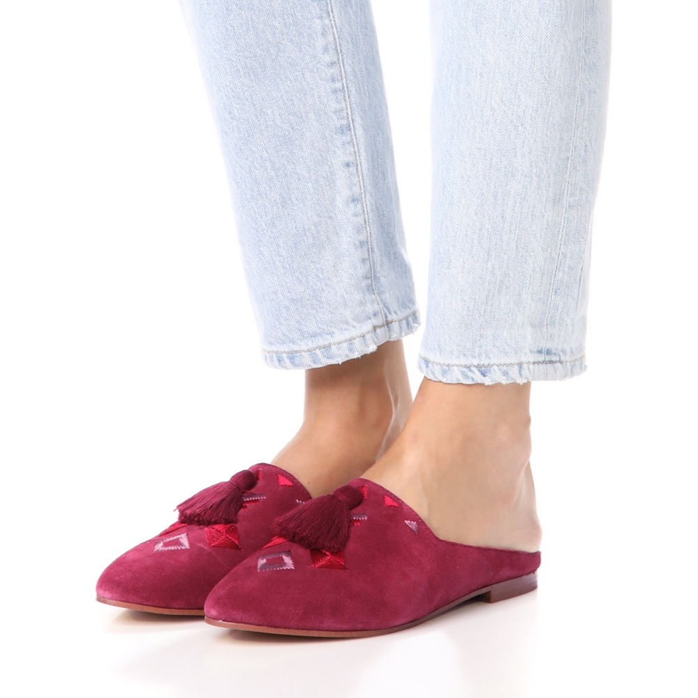 Soludos Palazzo Tassel Mule NWT